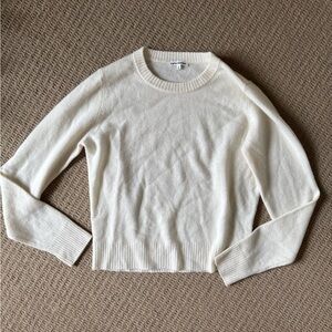 Reformation Cream Crewneck Sweater